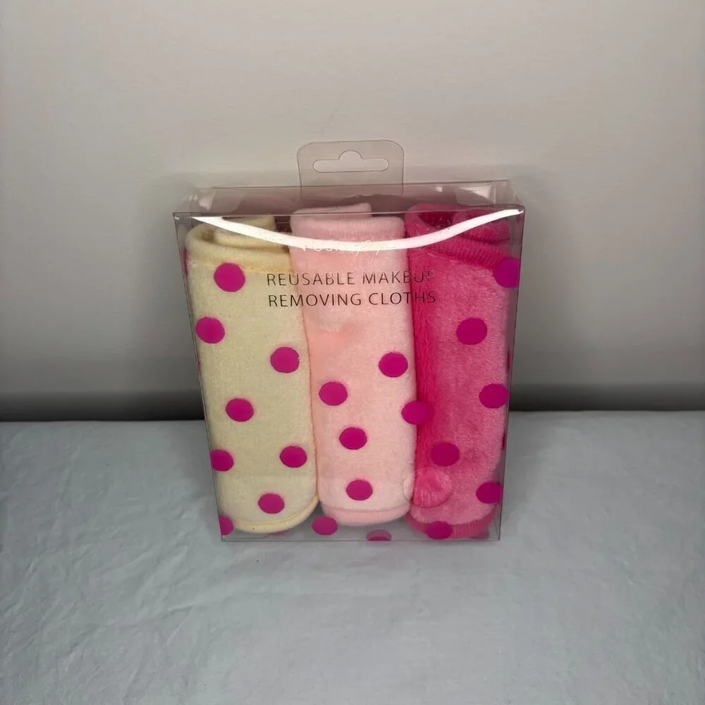 POSH & POP Reusuable Makeup Removing Cloths NEW Pink White